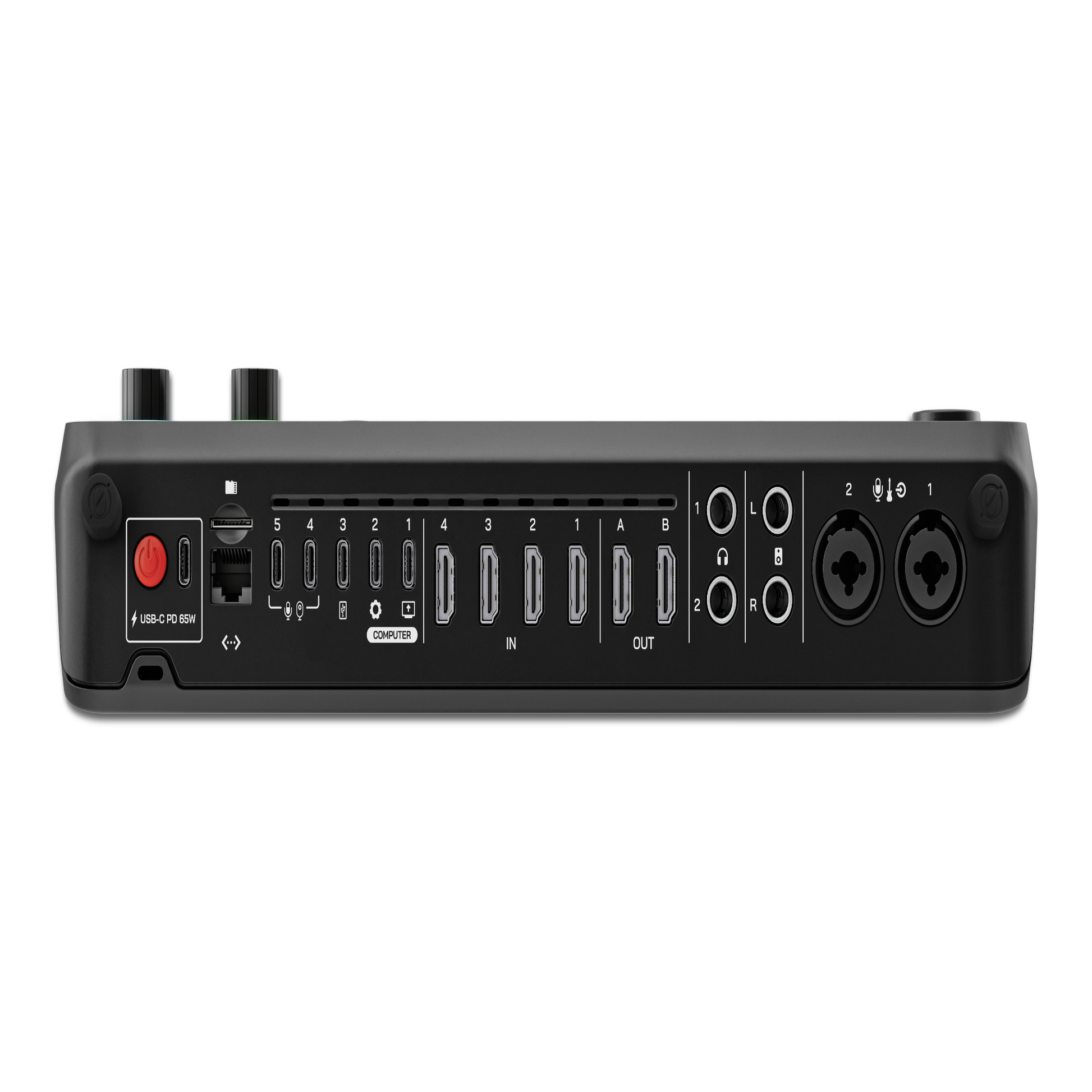 The RODECaster Video is an compact console for video switching, recording, and audio production, it supports up to six video sources with intuitive controls.