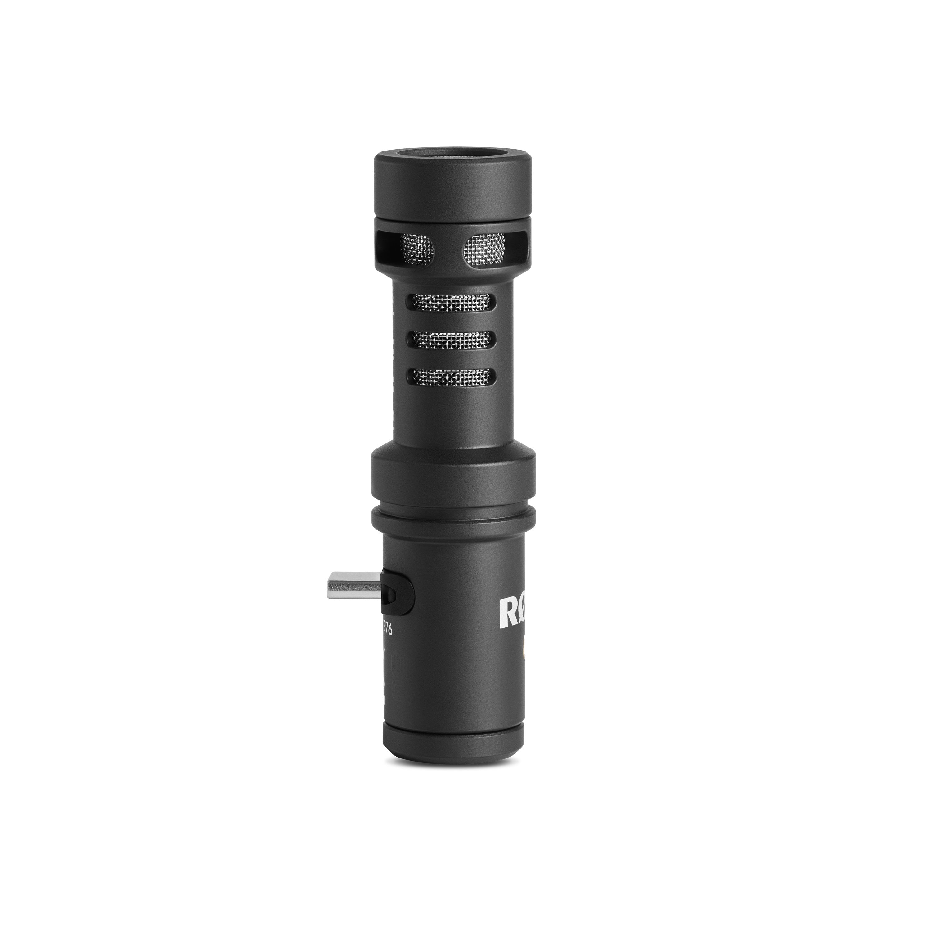 RODE VideoMic Me-C+ – compact USB-C directional microphone for mobile devices, with cardioid pickup, 3.5 mm headphone monitoring jack, and plug-and-play simplicity.