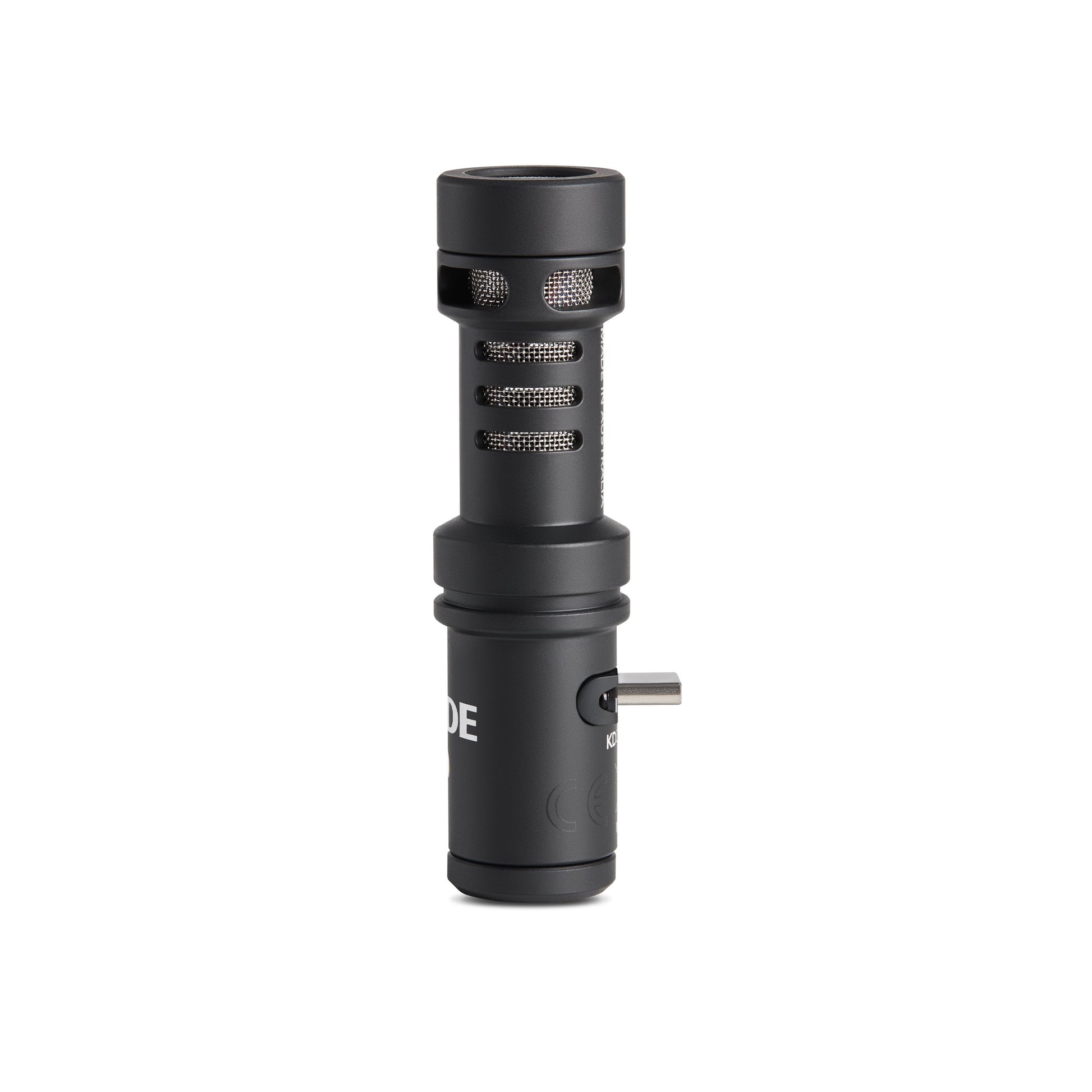 RODE VideoMic Me-C+ – compact USB-C directional microphone for mobile devices, with cardioid pickup, 3.5 mm headphone monitoring jack, and plug-and-play simplicity.