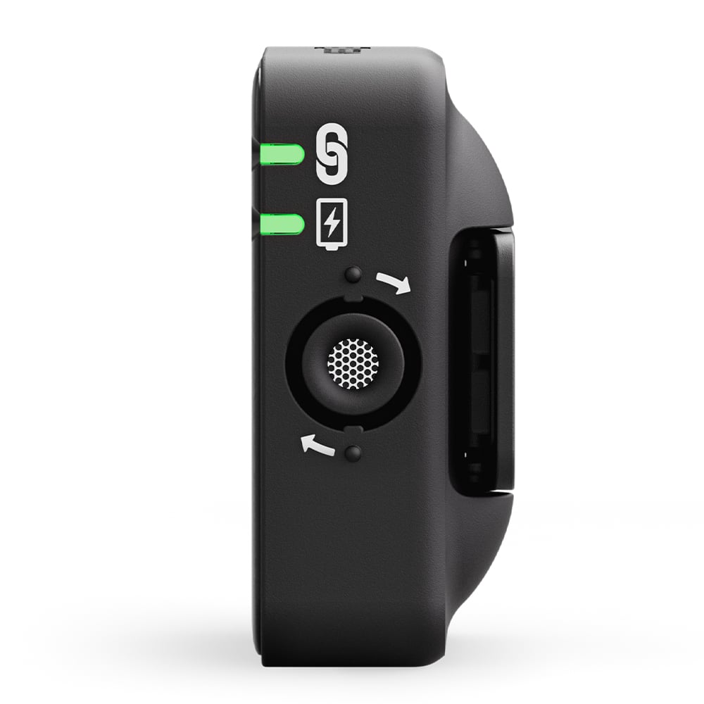 Boasting a transmitter and receiver that includes broadcast-quality microphones that offer dual-channel recordings and seamless connectivity.
