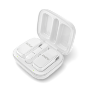 RODE Wireless Micro Lightning (White) – compact wireless microphone with Lightning connector, designed for high-quality audio recording on iPhones and iOS devices.