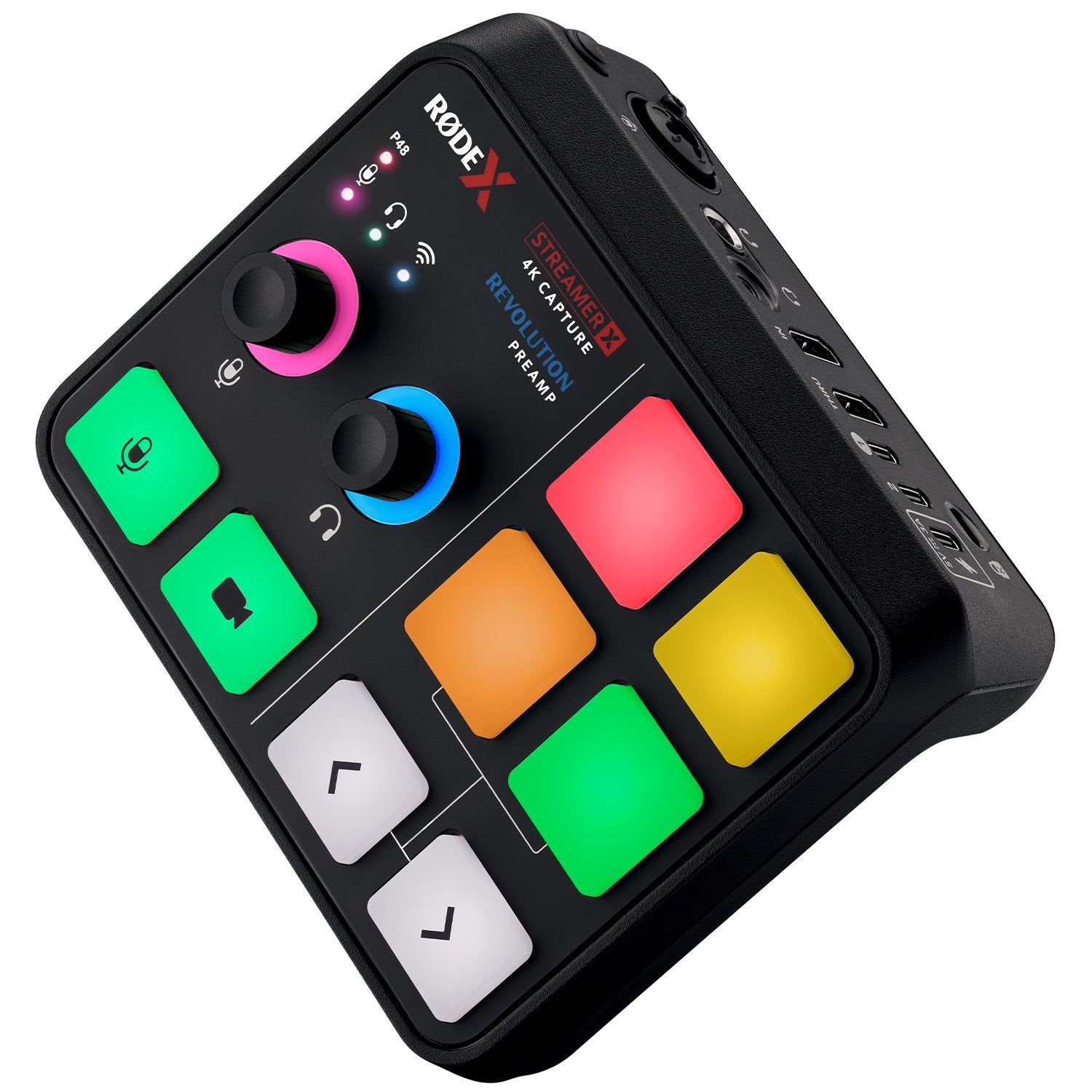 The Streamer X is a compact yet powerful audio and video console. It is compatible with all RODE Software and provides pristine audio quality.