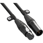 XLR cable for microphones, mixers, and audio gear, providing low-noise signal transfer.