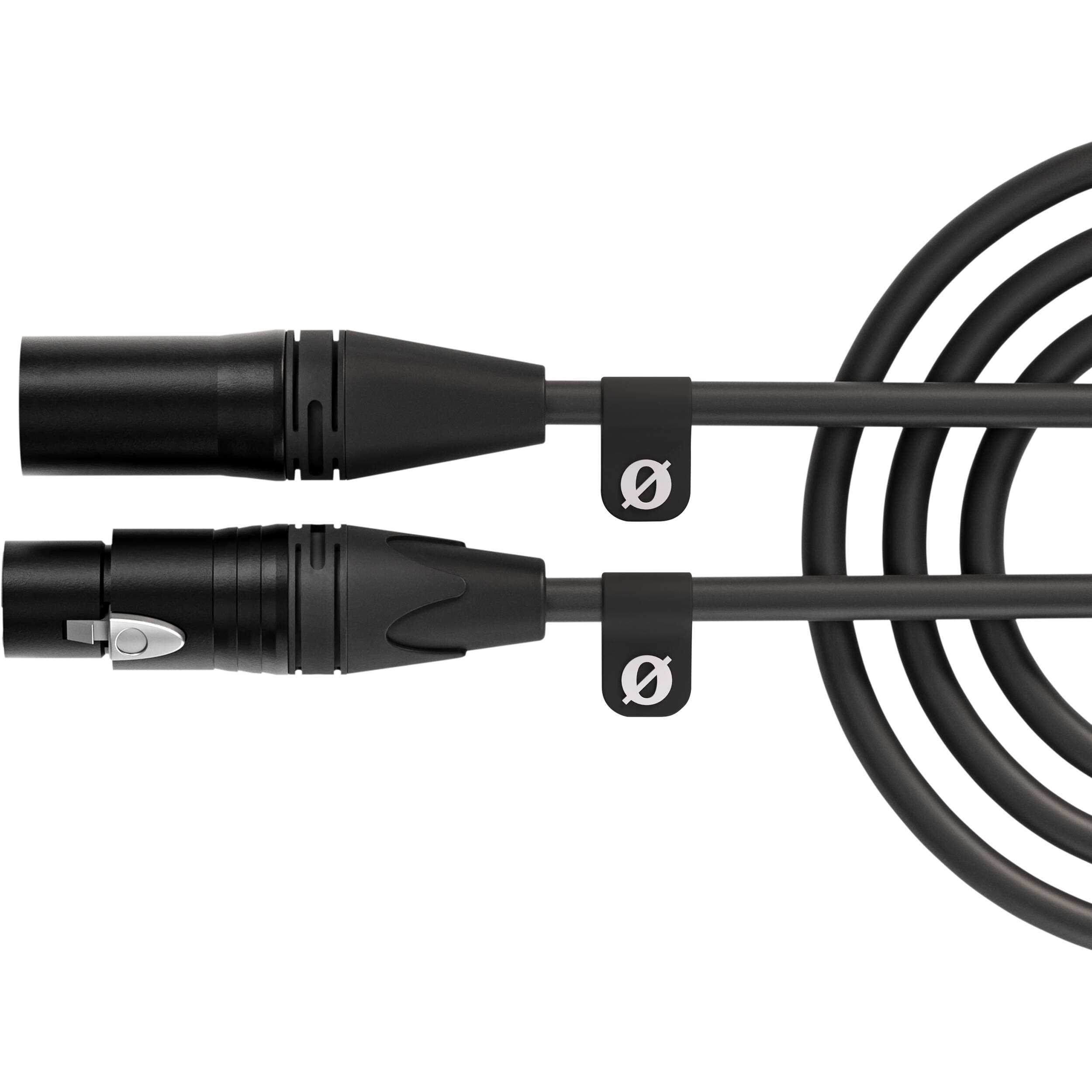 XLR cable for microphones, mixers, and audio gear, providing low-noise signal transfer.