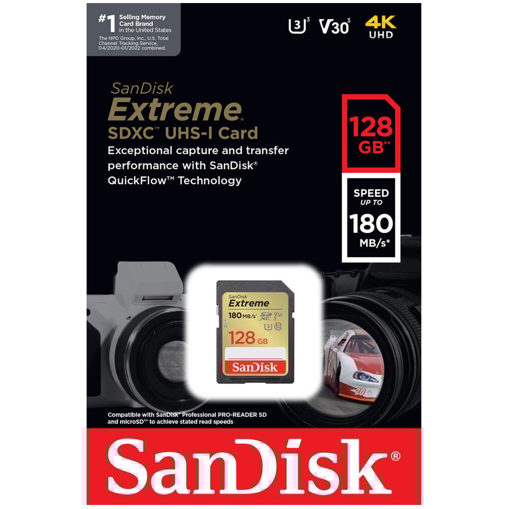 SanDisk 32GB Extreme SD Card 170MB/s is a timesaving SD card. It ensures the safety of your work with data recovery software that lets you restore lost images