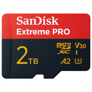 SanDisk Extreme PRO 2TB microSD UHS-I card for 5K and 4K video
