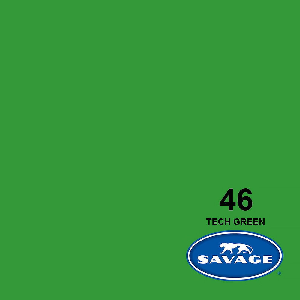 Seamless paper backdrop in tech green.