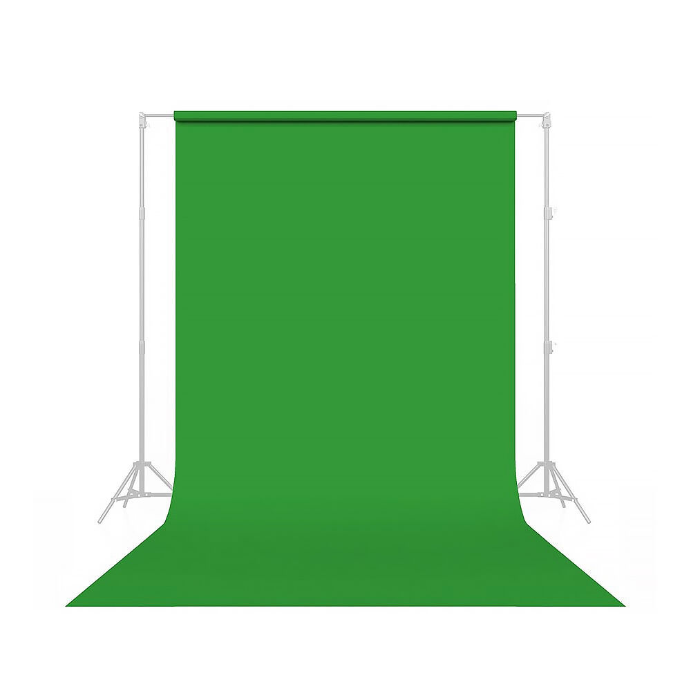 Seamless paper backdrop in tech green.