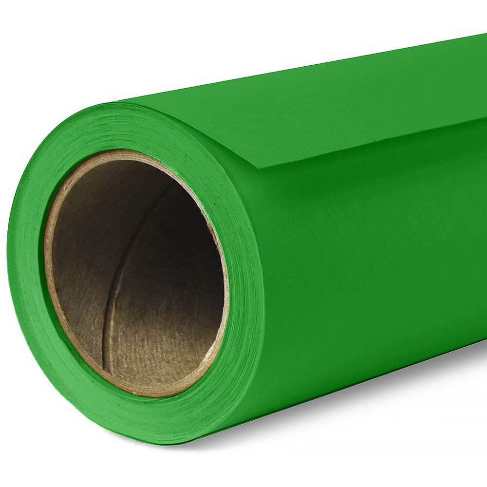 Seamless paper backdrop in tech green.