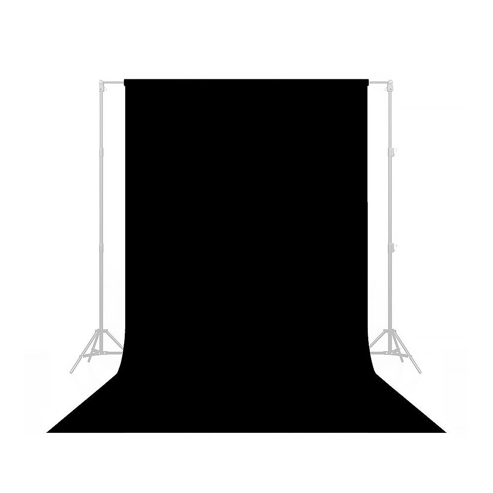 Black non-reflective photo backdrop.