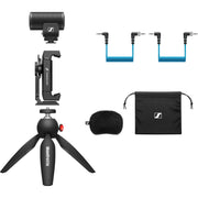 Sennheiser MKE 200 Mobile Kit – directional on-camera microphone with smartphone accessories for clear, focused audio on the go.