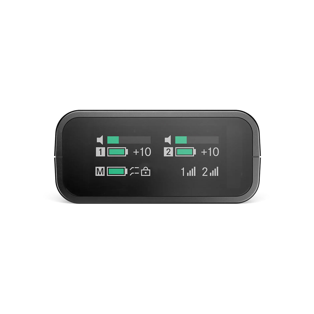 Capture pro audio effortlessly with the Sennheiser Profile Wireless 2 channel system featuring clip-on mics, handheld use, internal recording and easy setup.