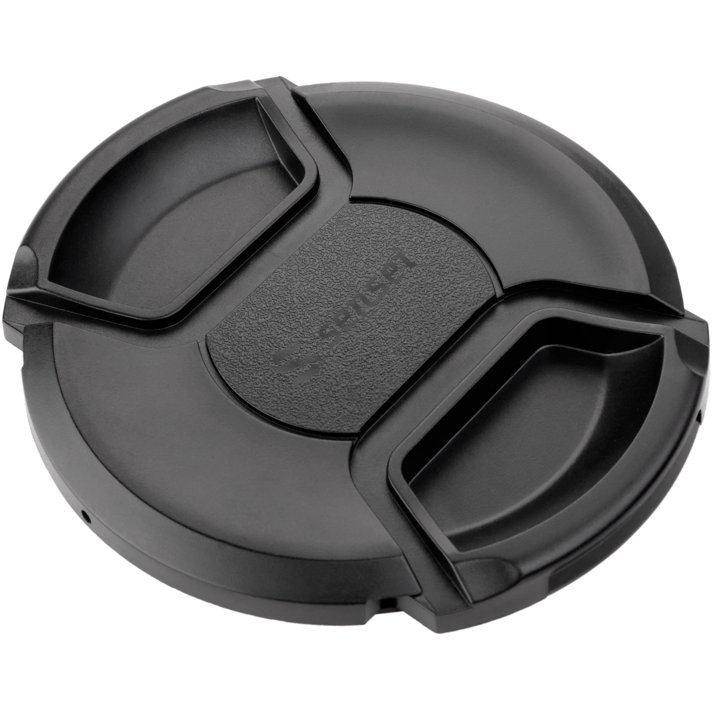 Sensei center pinch snap-on lens cap for dust and scratch protection
