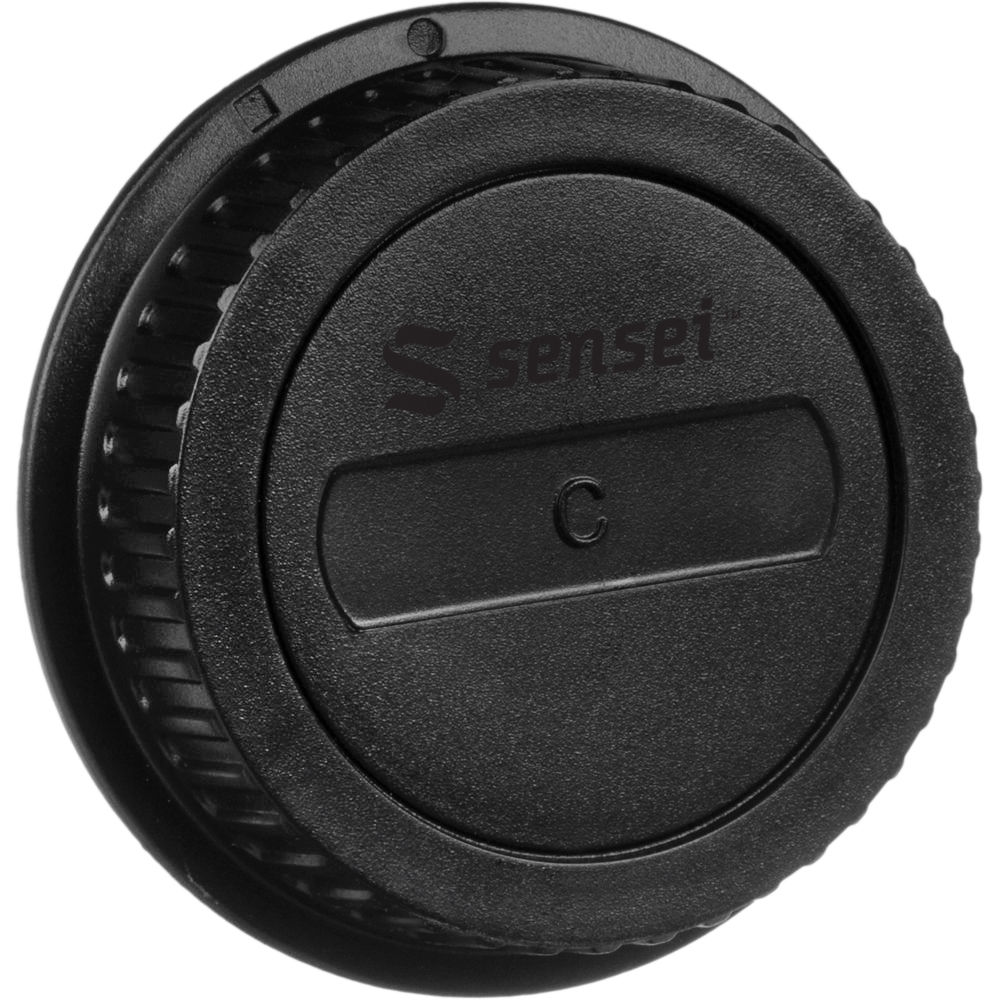 Sensei rear lens cap for Canon EF-S lenses, black plastic protective cover for camera lens mount