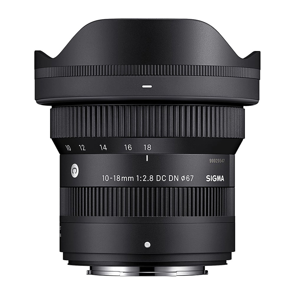 Sigma 10-18mm f/2.8 DC DN Contemporary Lens – ultra-wide-angle zoom with fast aperture, ideal for landscapes, architecture, and vlogging.