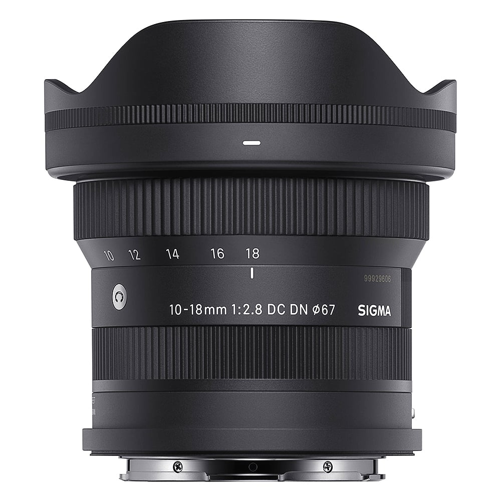 Sigma 10-18mm f/2.8 DC DN Contemporary Lens – ultra-wide-angle zoom with fast aperture, ideal for landscapes, architecture, and vlogging.