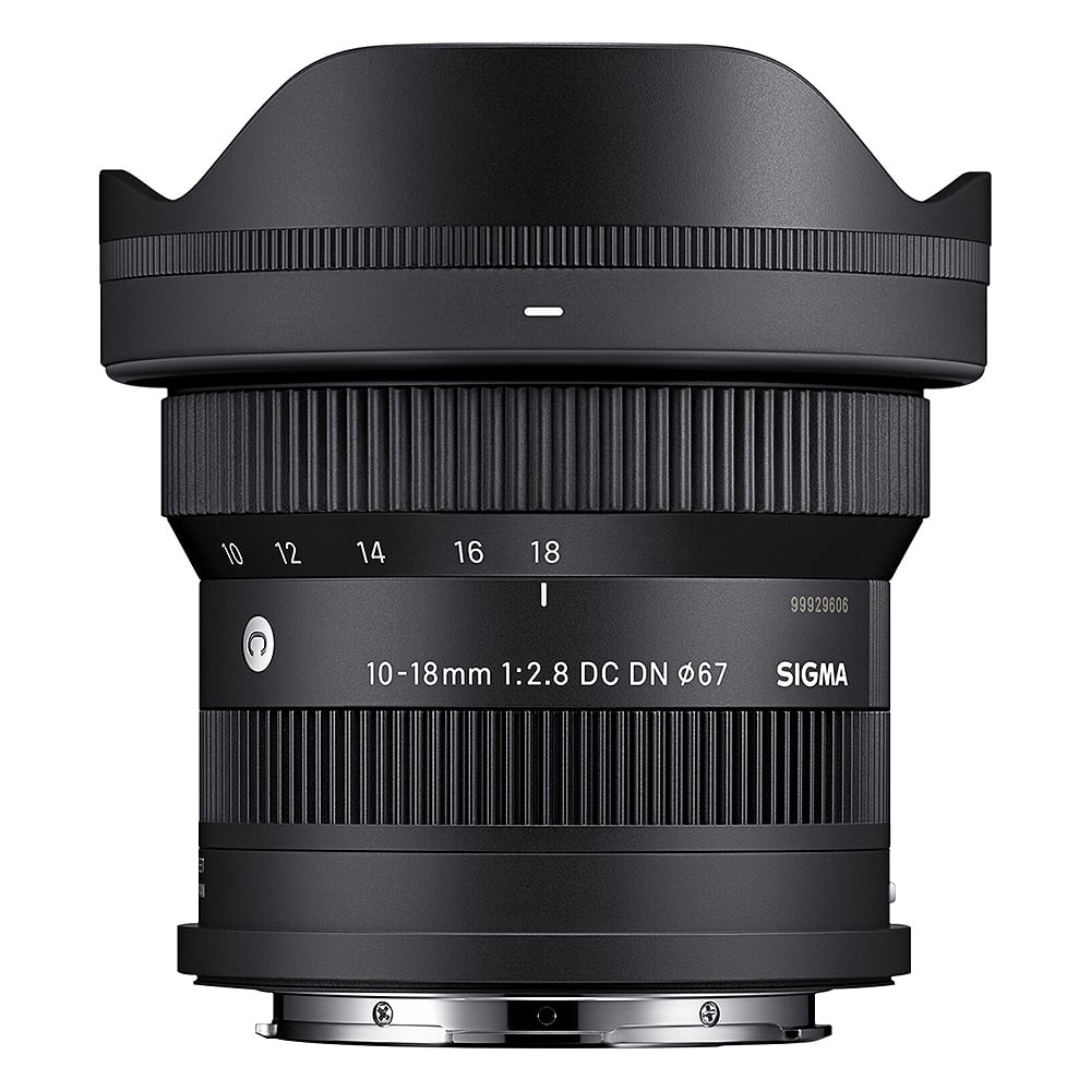 Sigma 10-18mm f/2.8 DC DN Contemporary Lens – ultra-wide-angle zoom with fast aperture, ideal for landscapes, architecture, and vlogging.