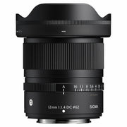 Sigma 12mm f/1.4 DC Contemporary ultra-wide-angle APS-C lens.