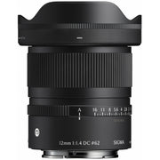 Sigma 12mm f/1.4 DC Contemporary ultra-wide-angle APS-C lens.