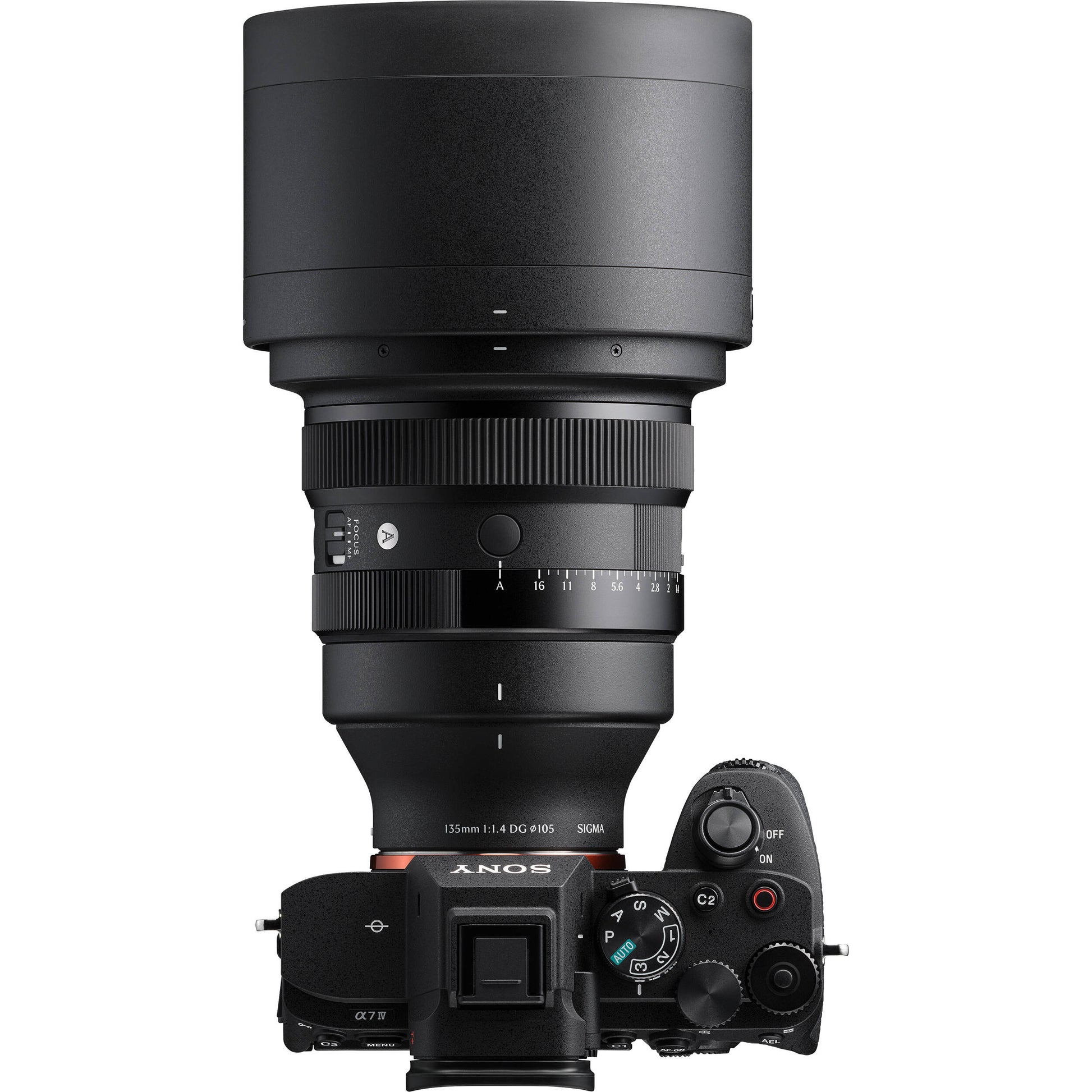 Telephoto Sigma 135mm f/1.4 DG Art lens for portraits with rich bokeh and high resolution
