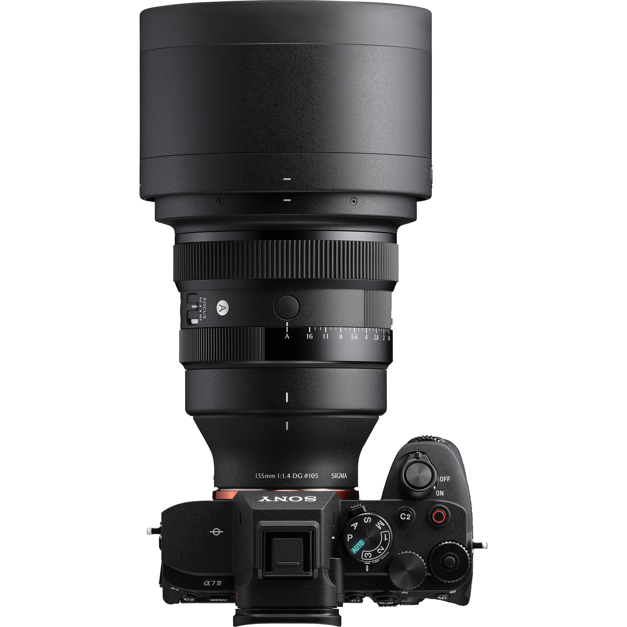 Telephoto Sigma 135mm f/1.4 DG Art lens for portraits with rich bokeh and high resolution
