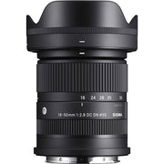 Sigma camera lens on a white background