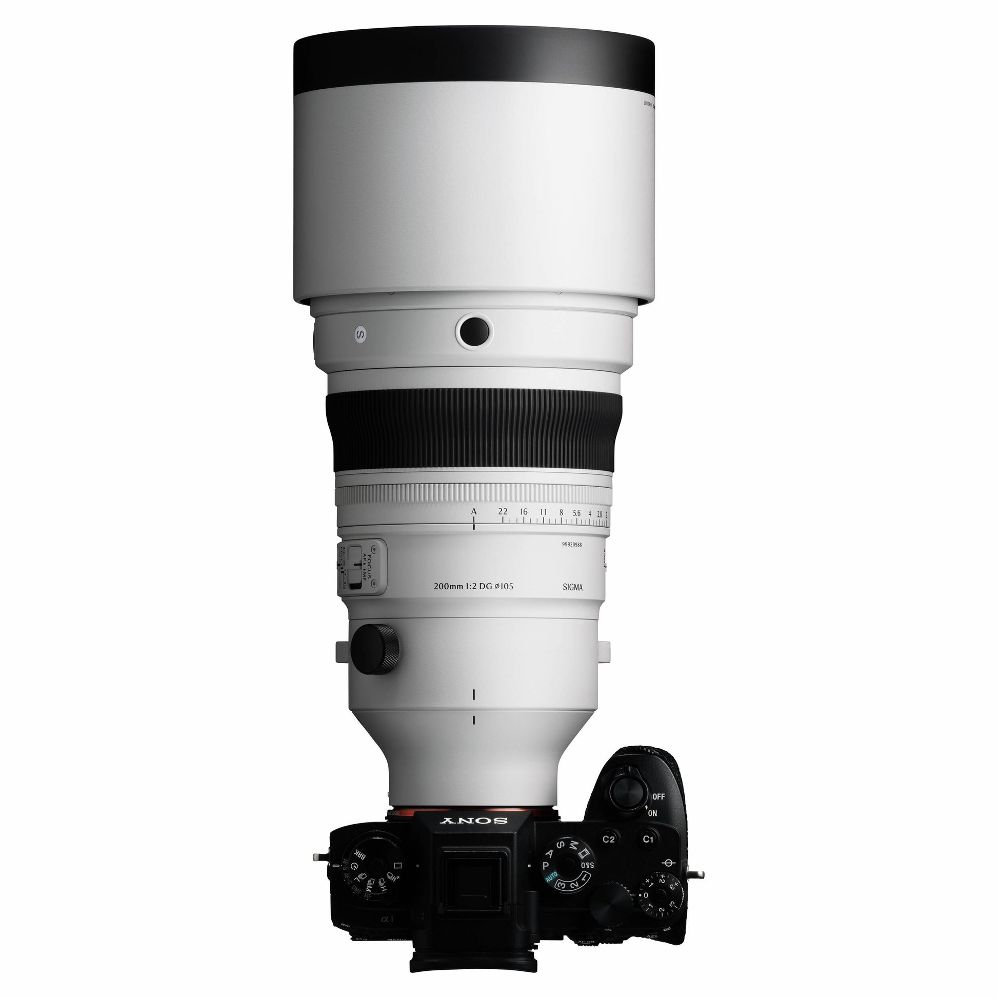 Sigma 200mm F2 DG OS Sports lens for full-frame mirrorless cameras.