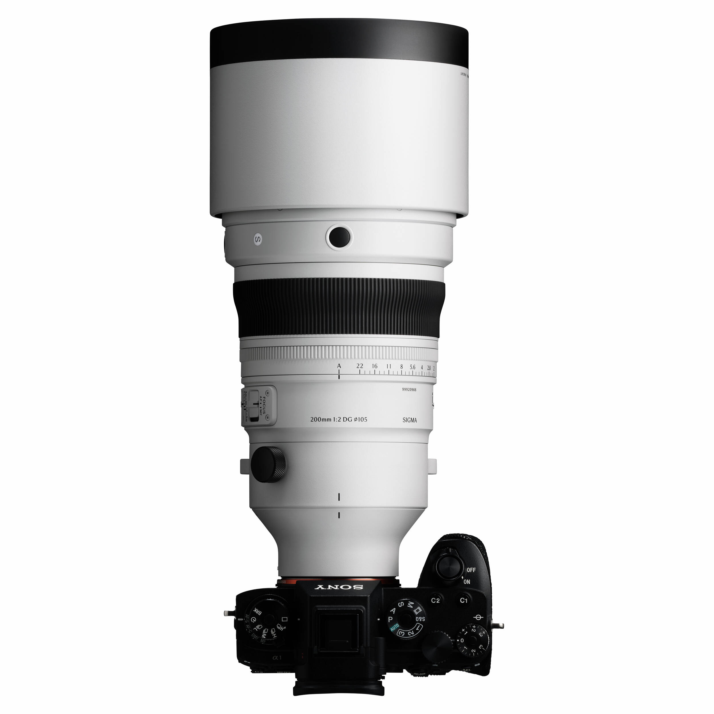 Sigma 200mm F2 DG OS Sports lens for full-frame mirrorless cameras.