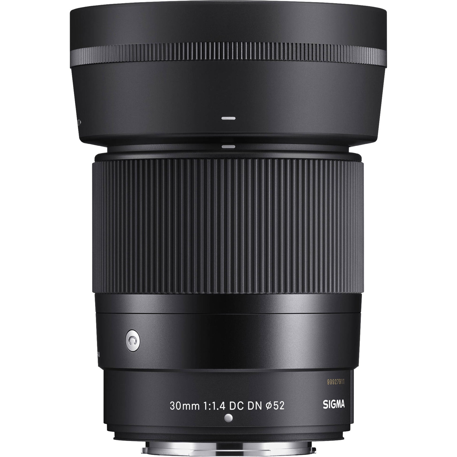 Sigma camera lens on a white background