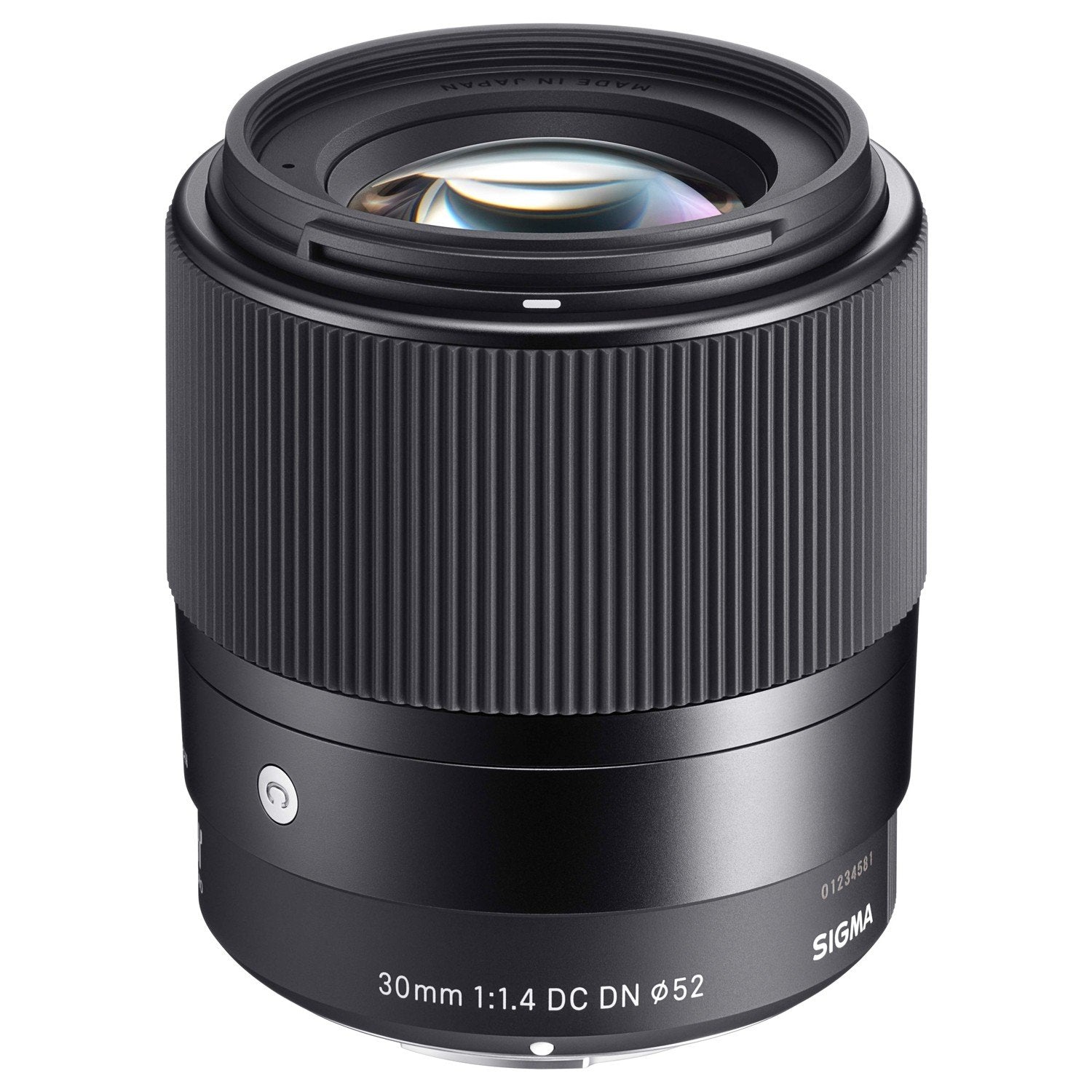 Sigma camera lens on a white background