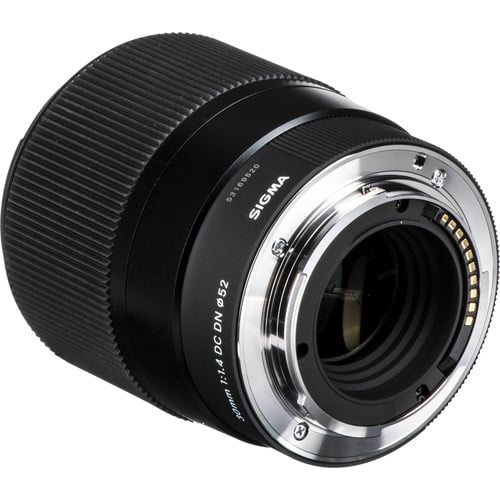 Sigma camera lens on a white background