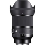 Sigma 35mm f/1.4 DG DN Art lens for Sony E-mount, designed for full-frame mirrorless cameras with fast aperture and sharp optical performance.