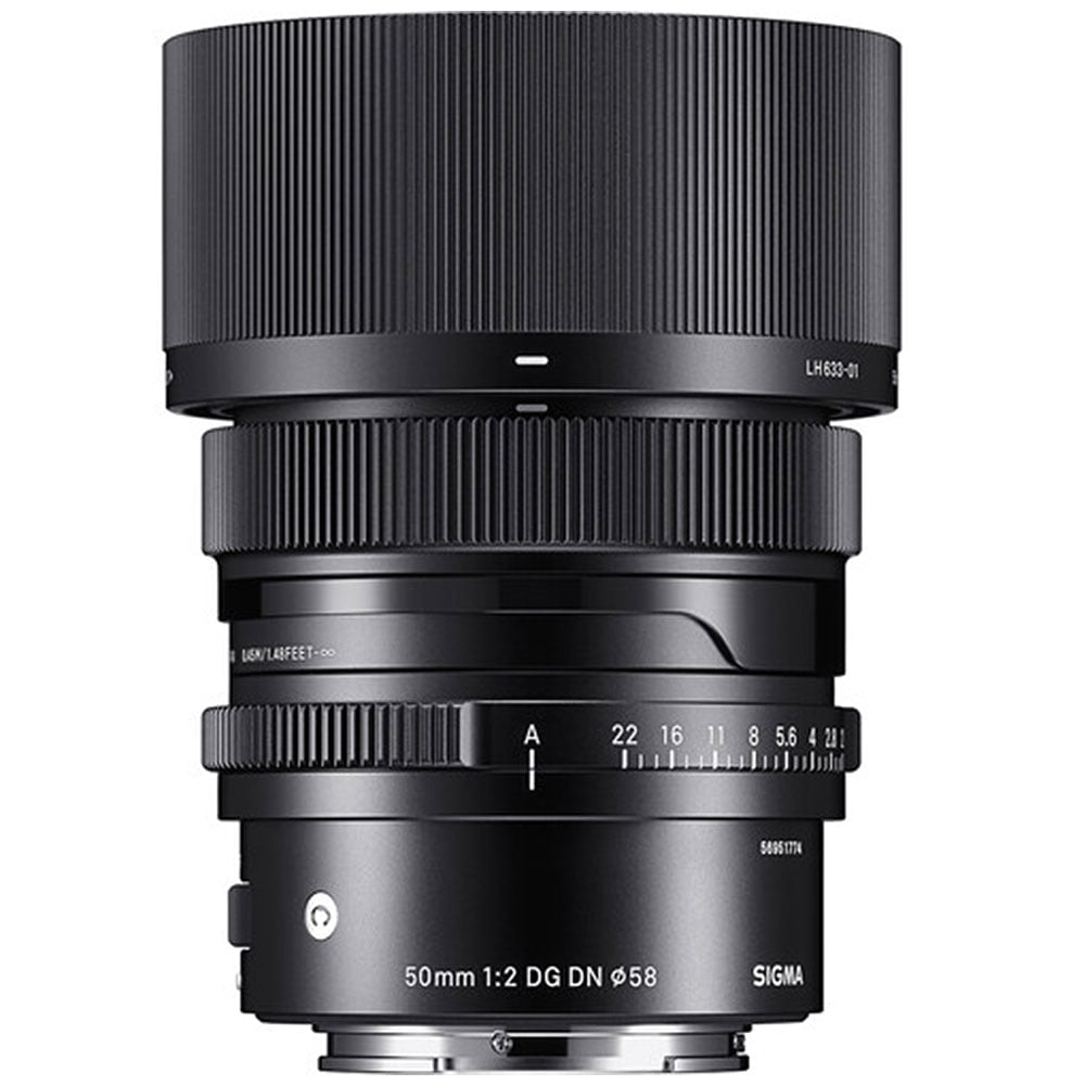 Sigma 50mm f/2 DG DN Contemporary Lens for Sony E – compact and lightweight prime with sharp optics and fast f/2 aperture, ideal for portraits, street, and everyday photography.