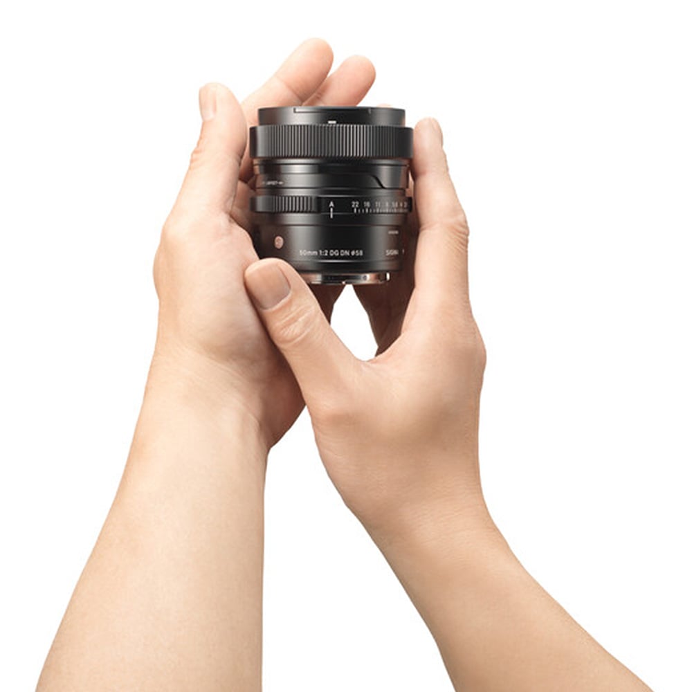 Sigma 50mm f/2 DG DN Contemporary Lens for Sony E – compact and lightweight prime with sharp optics and fast f/2 aperture, ideal for portraits, street, and everyday photography.
