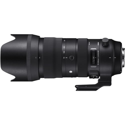 Sigma 70-200mm f/2.8 DG OS HSM Sports Lens for Canon EF. A pro telephoto zoom with constant f/2.8, OS stabilisation, and weather-sealed design for sports, wildlife, and portraits.