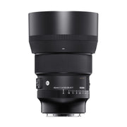 Sigma camera lens on a white background