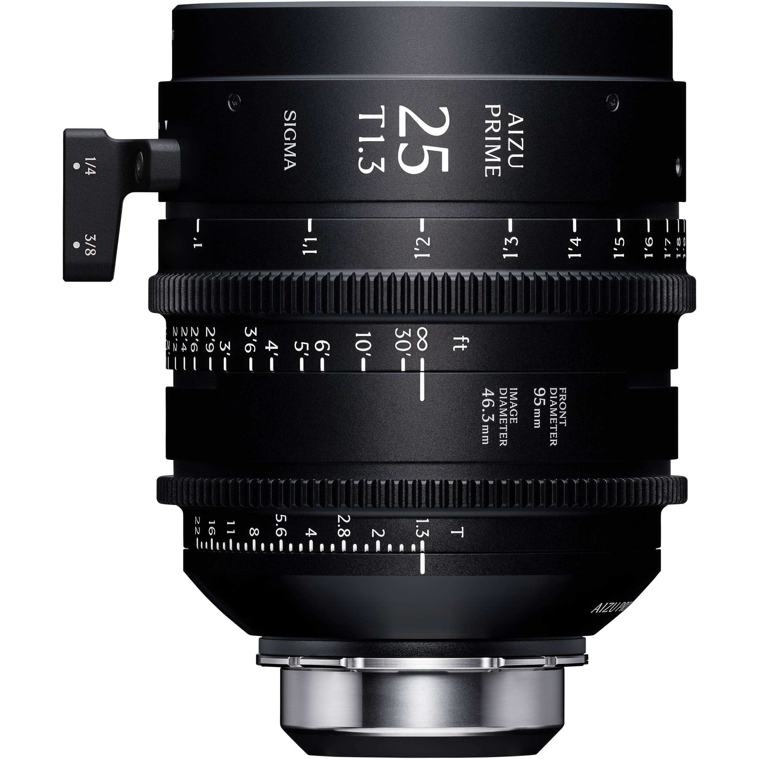 Sigma Aizu Prime T1.3 LF cinema lens for Sony E with fast aperture, large-format coverage, compact design, and advanced metadata support.