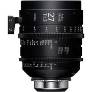 Sigma Aizu Prime T1.3 LF cinema lens for Sony E with fast aperture, large-format coverage, compact design, and advanced metadata support.