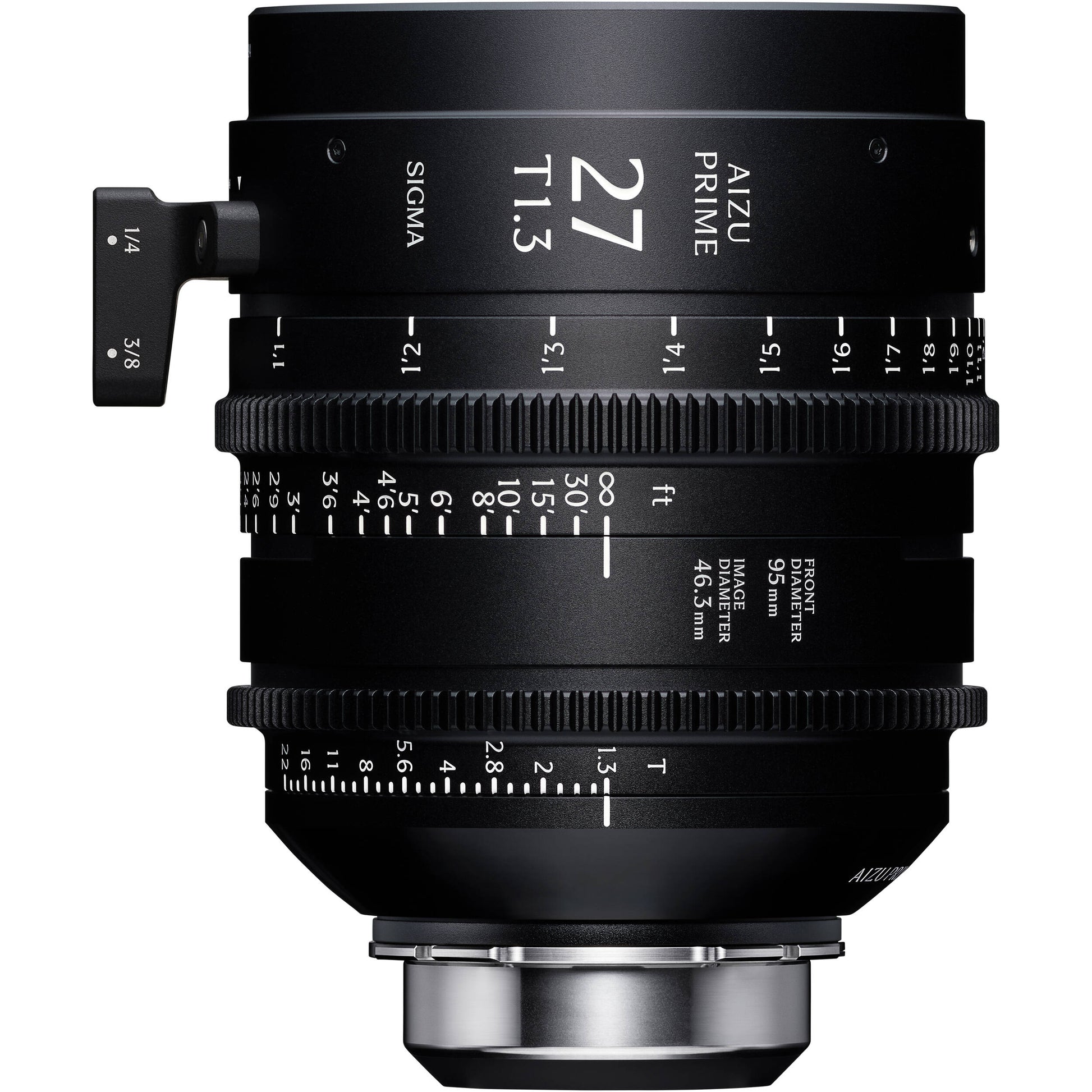 Sigma Aizu Prime T1.3 LF cinema lens for Sony E with fast aperture, large-format coverage, compact design, and advanced metadata support.
