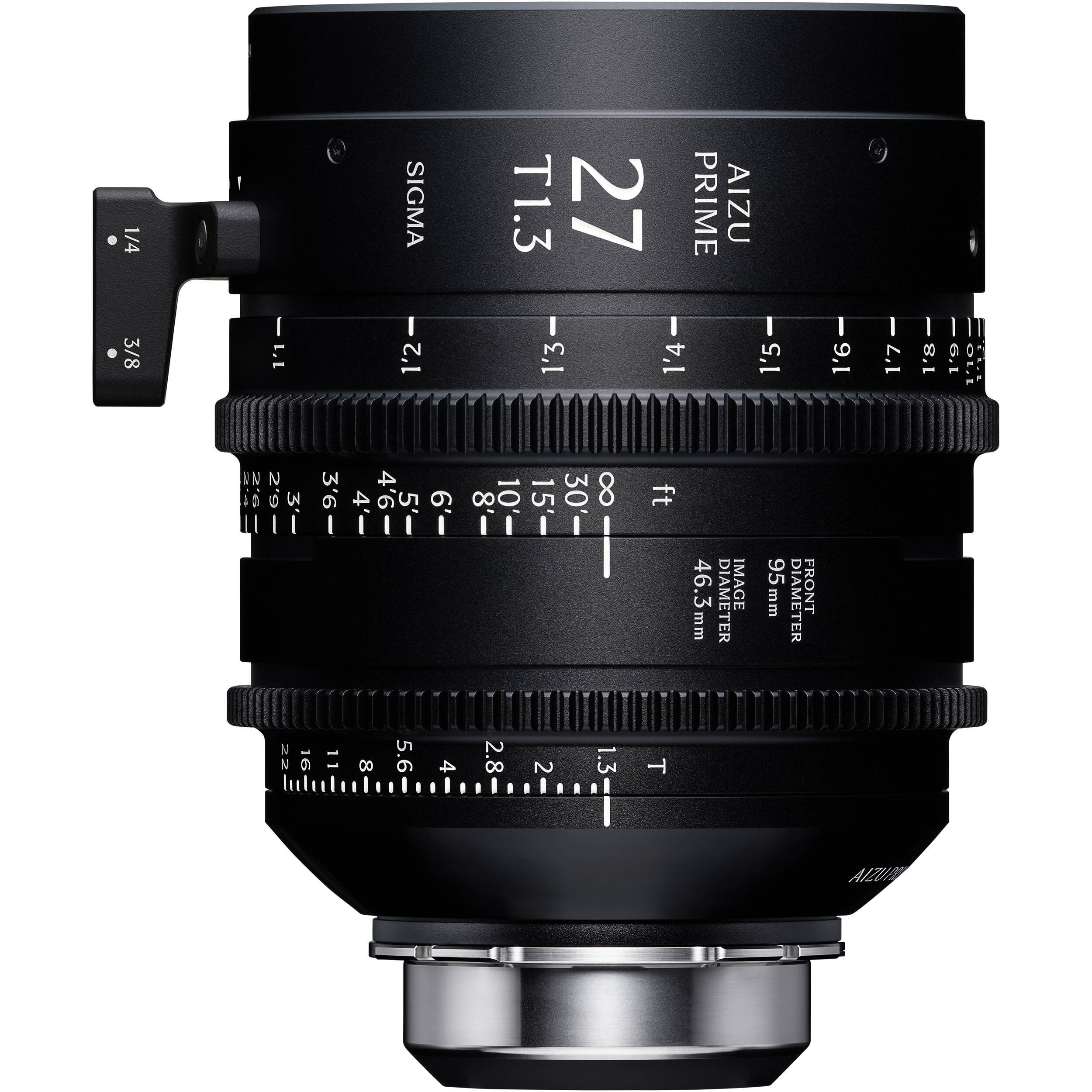 Sigma Aizu Prime T1.3 LF cinema lens for Sony E with fast aperture, large-format coverage, compact design, and advanced metadata support.