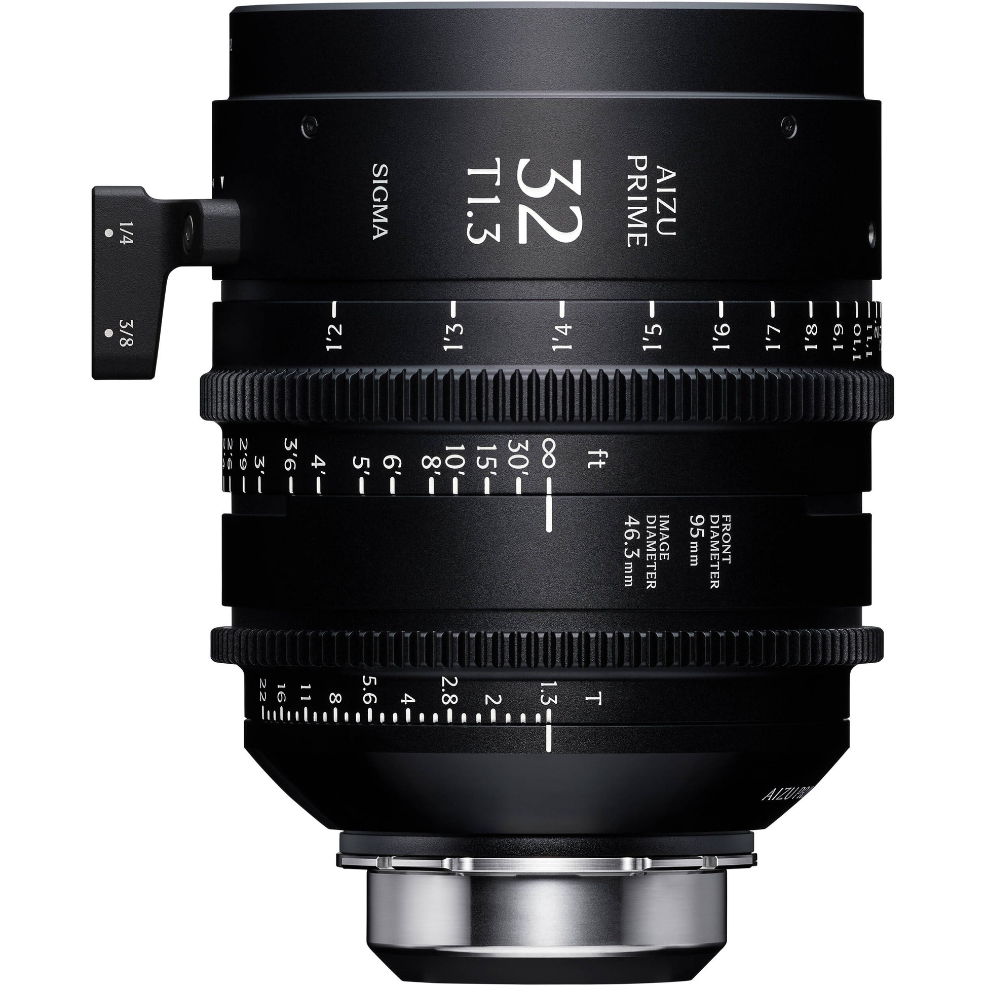 Sigma Aizu Prime T1.3 LF cinema lens for Sony E with fast aperture, large-format coverage, compact design, and advanced metadata support.
