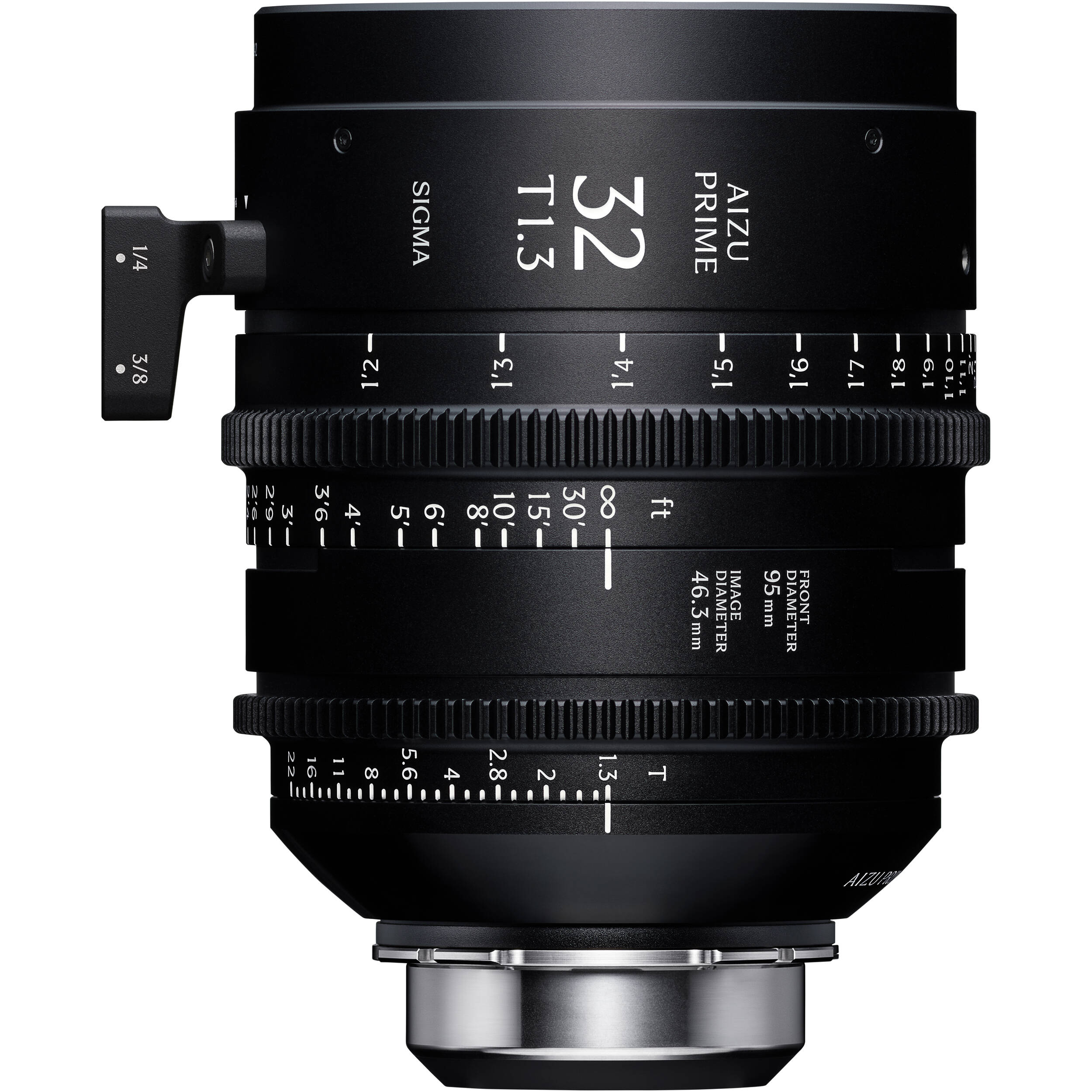 Sigma Aizu Prime T1.3 LF cinema lens for Sony E with fast aperture, large-format coverage, compact design, and advanced metadata support.