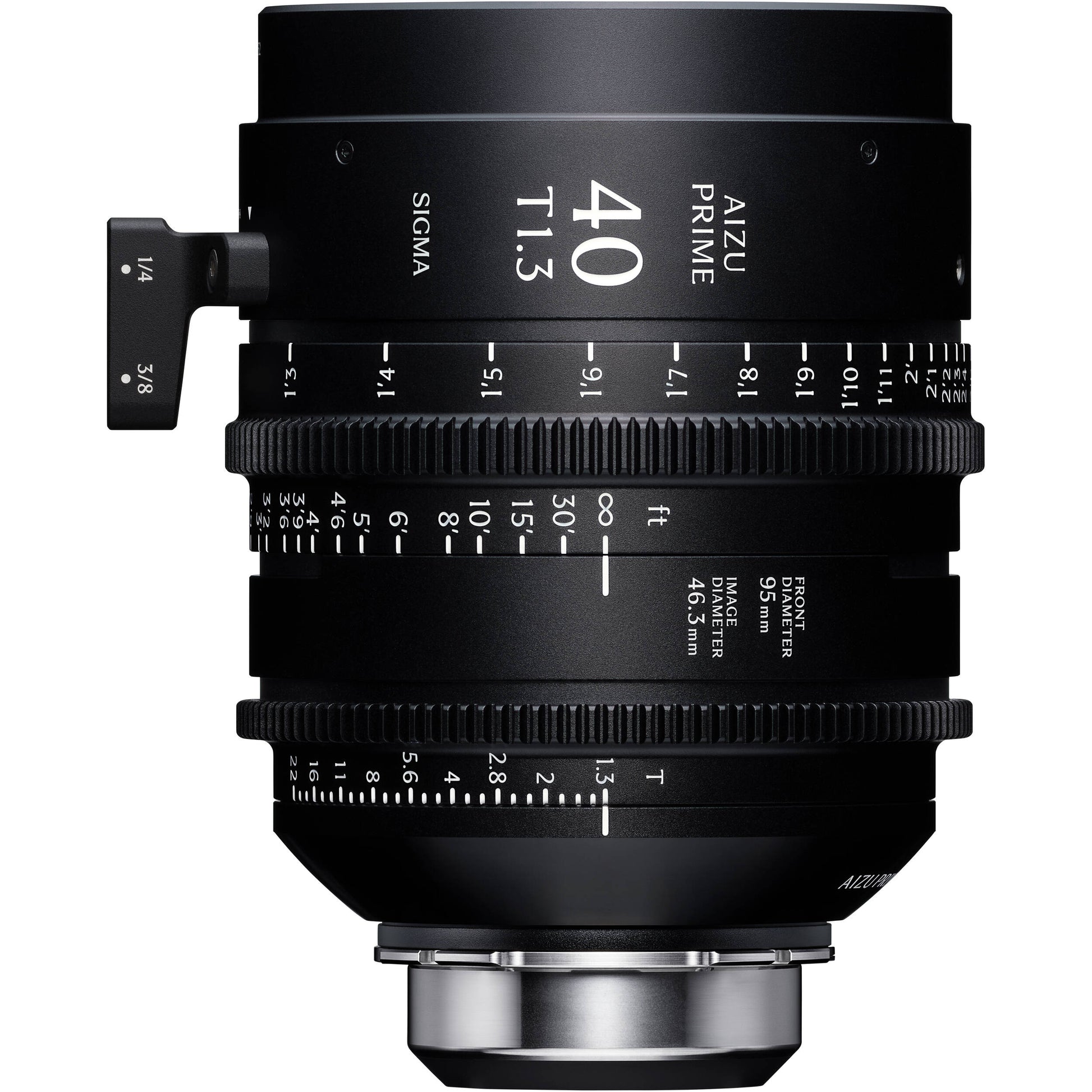 Sigma Aizu Prime T1.3 LF cinema lens for Sony E with fast aperture, large-format coverage, compact design, and advanced metadata support.