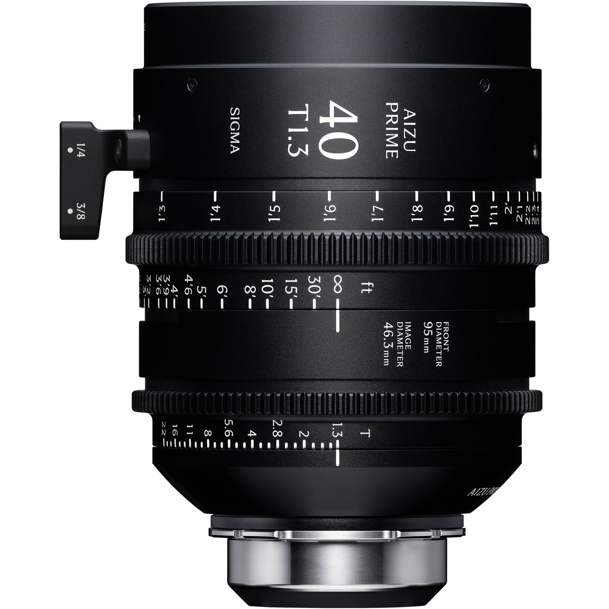 Sigma Aizu Prime T1.3 LF cinema lens for Sony E with fast aperture, large-format coverage, compact design, and advanced metadata support.