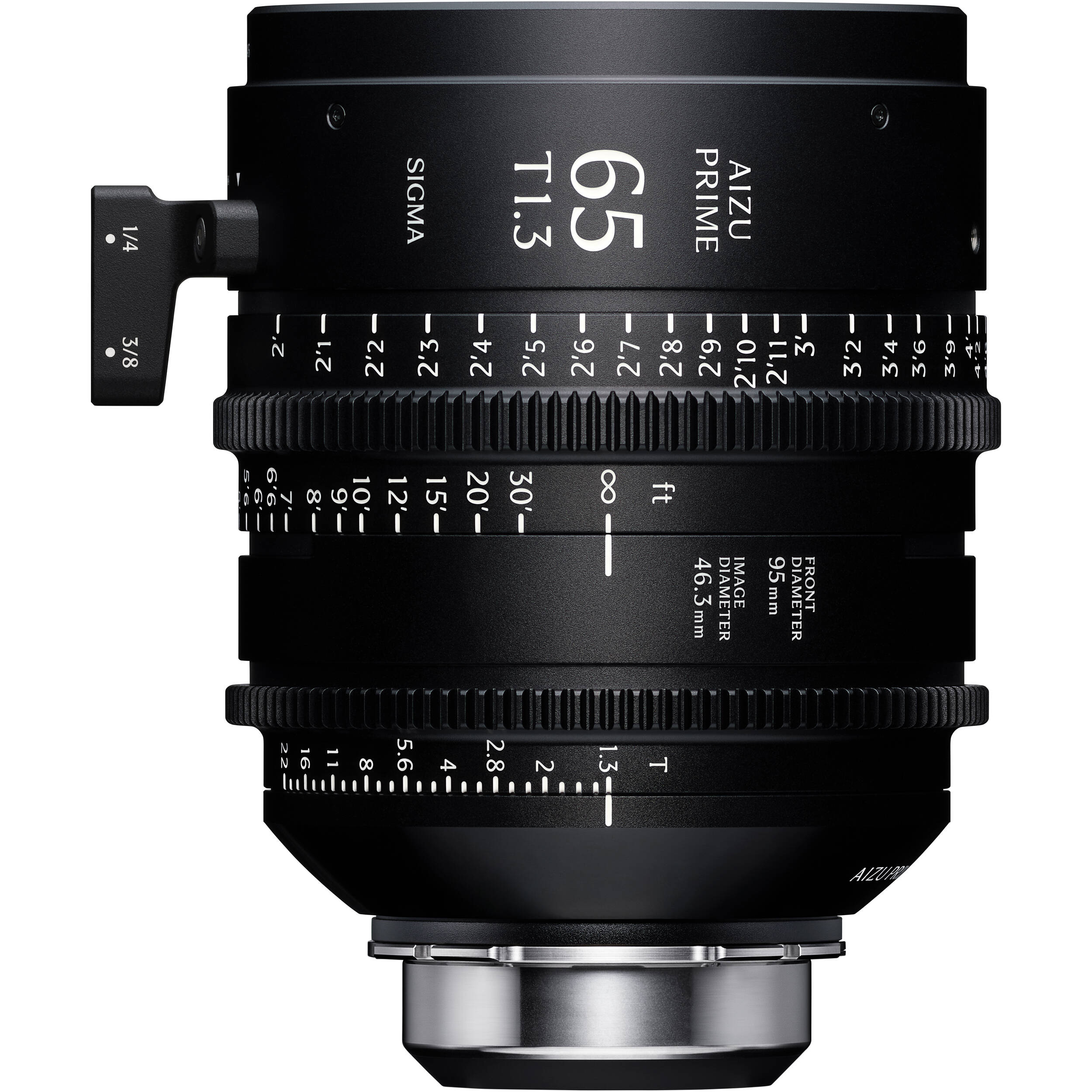 Sigma Aizu Prime T1.3 LF cinema lens for Sony E with fast aperture, large-format coverage, compact design, and advanced metadata support.