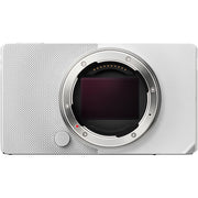 Sigma BF Mirrorless Camera in silver with 24.6MP full-frame back-illuminated Bayer CMOS sensor, L-mount, 230GB internal storage, 6K video at 30fps, Full HD 120fps recording, hybrid autofocus with human and animal tracking, ISO 100-102400, 3.15-inch touchscreen, USB-C, and metal unibody design.