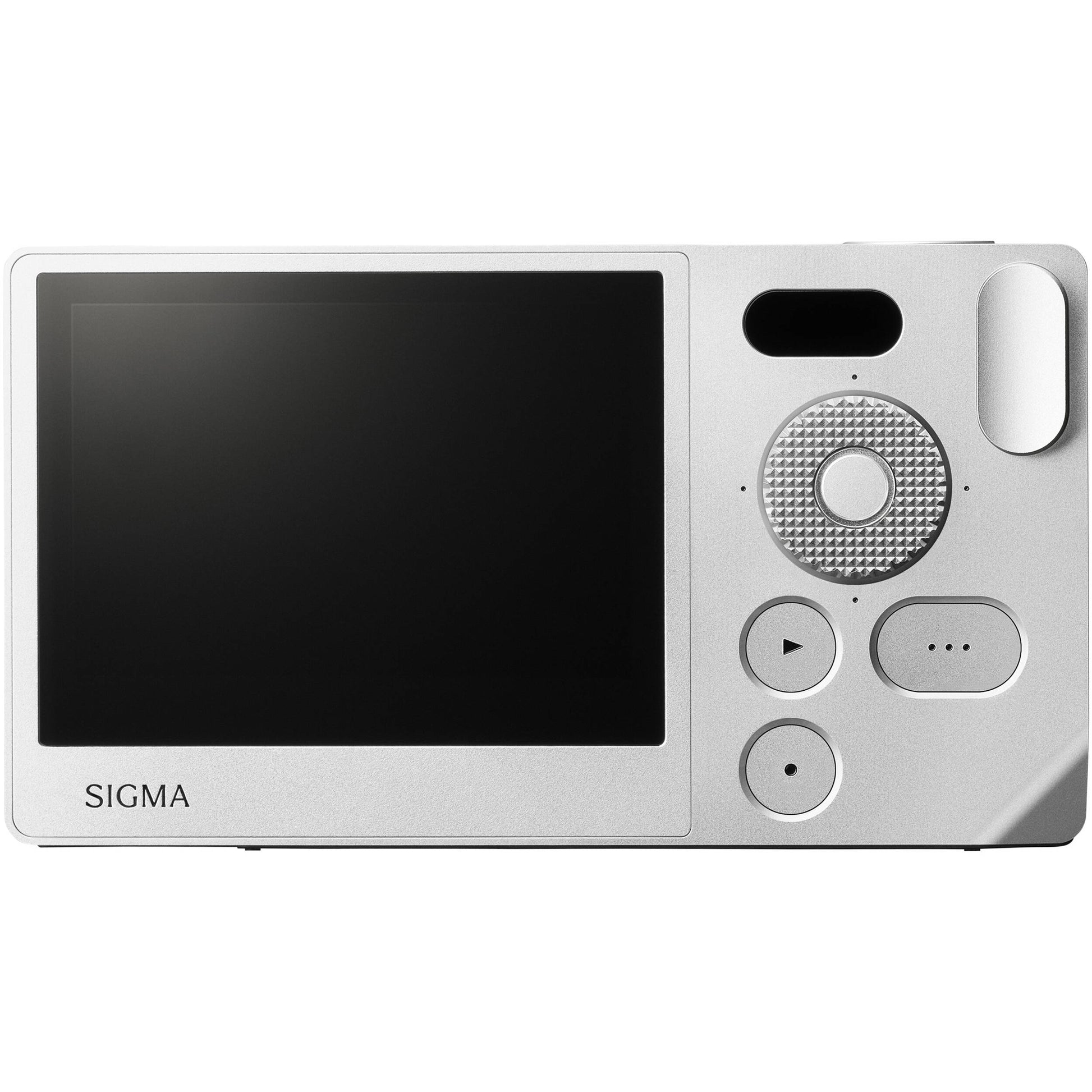 Sigma BF Mirrorless Camera in silver with 24.6MP full-frame back-illuminated Bayer CMOS sensor, L-mount, 230GB internal storage, 6K video at 30fps, Full HD 120fps recording, hybrid autofocus with human and animal tracking, ISO 100-102400, 3.15-inch touchscreen, USB-C, and metal unibody design.