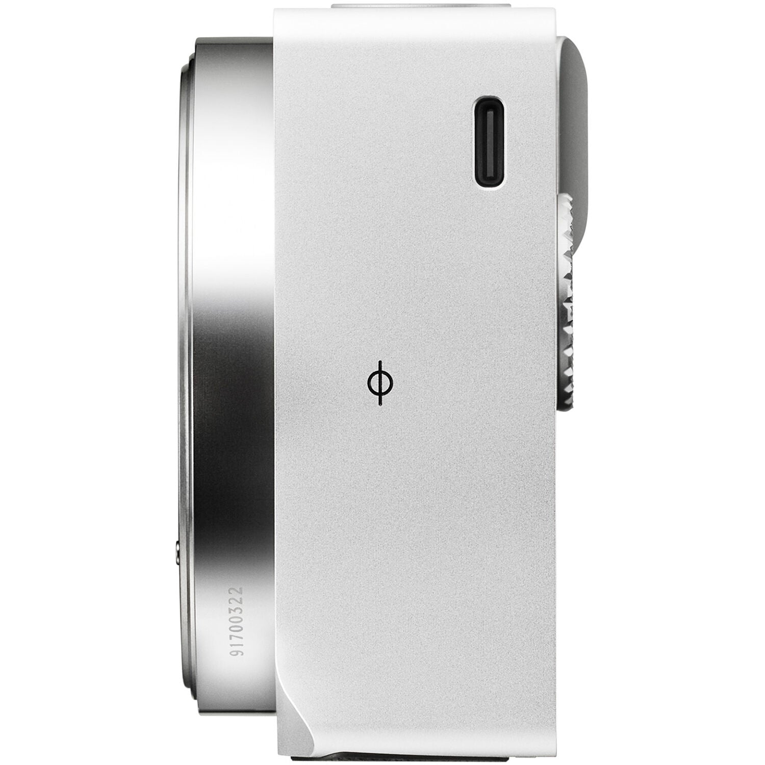 Sigma BF Mirrorless Camera in silver with 24.6MP full-frame back-illuminated Bayer CMOS sensor, L-mount, 230GB internal storage, 6K video at 30fps, Full HD 120fps recording, hybrid autofocus with human and animal tracking, ISO 100-102400, 3.15-inch touchscreen, USB-C, and metal unibody design.