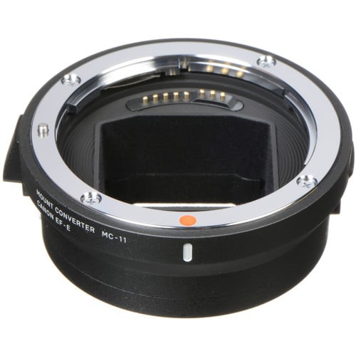 Sigma MC-11 Mount Converter – adapts Sigma EF-mount lenses to Sony E-mount cameras, maintaining autofocus and image stabilization performance.