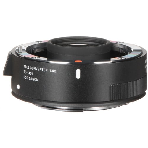Sigma TC-1401 1.4x Teleconverter for Canon EF – extends focal length of compatible Canon EF lenses by 1.4x while retaining autofocus and image quality.